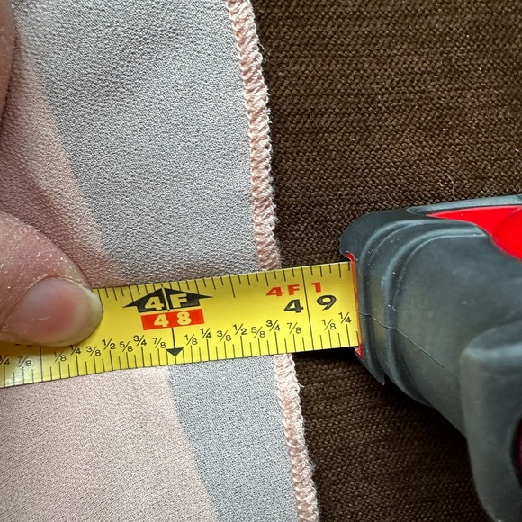 Clothes Mentor No Tag Peach Satin Sheer Wrap Look NWT. Sz XL Pleated In Front. - Picture 14 of 14